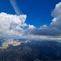 Flugwegposition um 15:16:44: Aufgenommen in der Nähe von Maloja, Schweiz in 3693 Meter